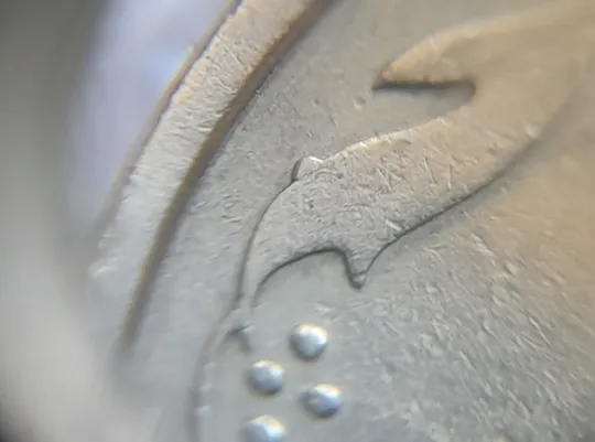 Купити (7307) 50 копійок 1994 1.2АЕк різновид викрошок на вінку між 7 та 8 гронами на реверсі (50 копеек 1994 1.2АЕк брак)