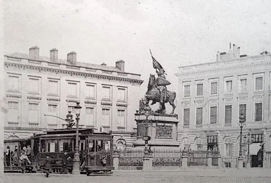 Купити Поштова картка Історія європейського трамвая Брюссель tR01