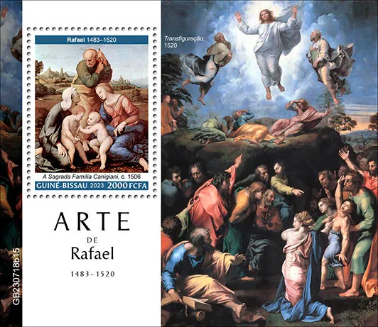 Гвинея Бисау-Живопись-Великие Художники-2023.Оптовый Лот! 20 чистых красивых комплектов-20 Блоков. Характеристики