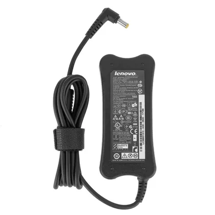 фото, Оригінальний блок живлення для ноутбука LENOVO 19V, 3.42A, 65W, 5.5*2.5mm, L-подібний роз'єм, Black, BONE SHAPE