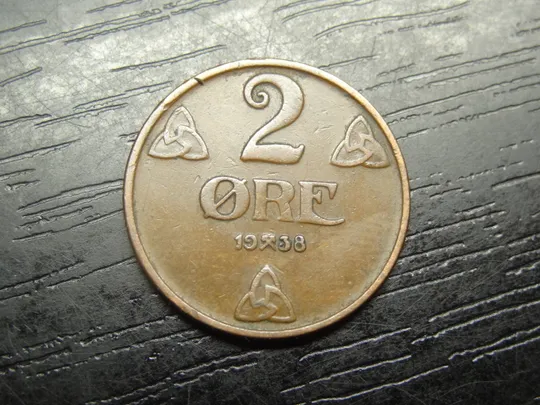 2 оре Норвегія 1938 Ціна