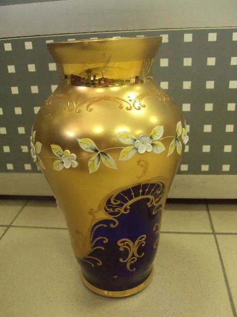 Купити Ваза цветочки чешское стекло богемия №487п