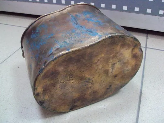 Котелок армейский РИА клеймо орел ПБ И С. ПК 1912 СОЗ царский медь целый без дыр высота 13 см №10107 Недорого