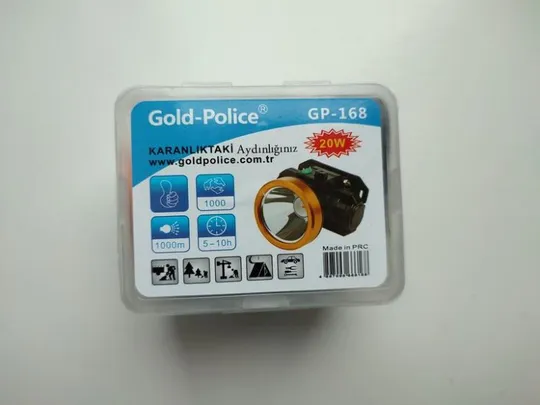 Фонарик налобный gp-168 с аккумулятором Ціна