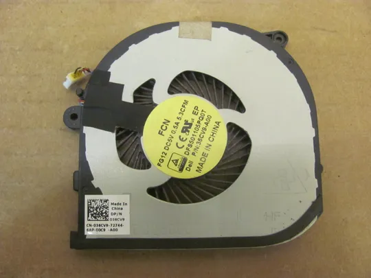 номер0915-6 Вентилятор (кулер, FAN) 036CV9 DC28000GJR0 для  Dell Precision 5510, XPS 15 9550, 9560  оригінал Ціна