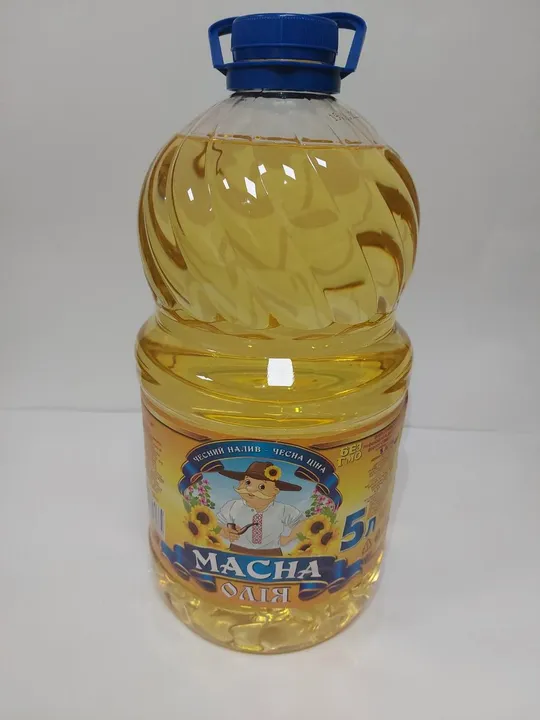 Купити Олія соняшникова "Масна" Рафінована Дезодорована виморожена Марки "П", 5 л