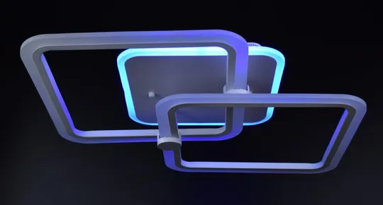 Люстра потолочная LED с пультом A2503/2-RGB-wh Белый 10х41х63 см. Недорого