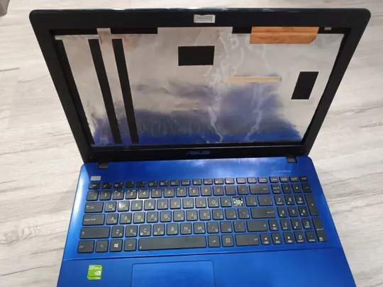 Корпус для ноутбука Asus X550CC X550 весь в зборі з петлями (колір синій) З аукціону