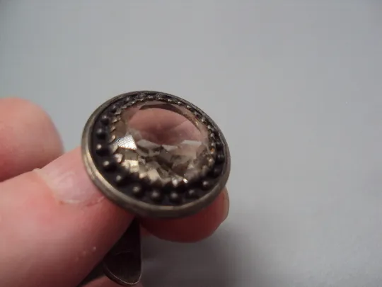 Запонка круглая серебро 875 проба ссср клеймо с звездочка 875 СЮЗ вес 5,83 г диаметр 1,9 см №15795 Характеристики