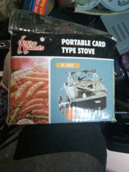 фото, нова туристична грілка .працює від балона