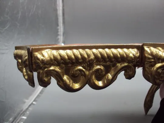 Интерьерная полка металл, бархат, дерево полочка для интерьера размер 21,5 х 56,2 см №13931 Продаж