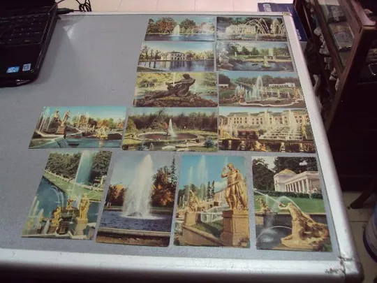 открытка набор петродворец 1965 головачева 13 шт №10573 Де купити