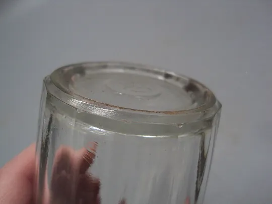 Стакан граненый маленковский стекло ссср клеймо А триугольник 7 коп высота 10,8 см, диам. 7см №15712 Де купити