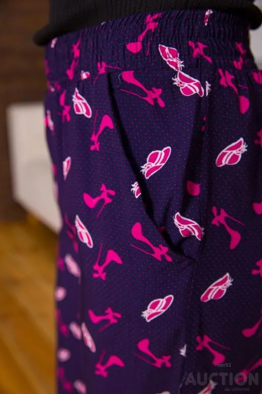 Брюки женские, цвет сине-розовый, 172R13200 Недорого