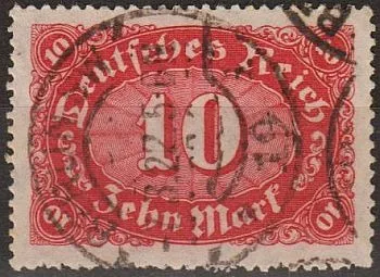 фото, 1921 - Німеччина - Стандарт - Цифри 10 Mi.175 _4,0 €