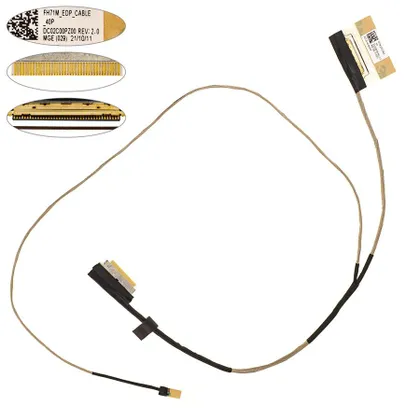 фото, Шлейф матриці для ноутбука Acer (Nitro: 5 AN517-41, AN517-52-72QF) 40pin LED (DC02C00PZ00)