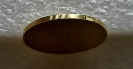 (6101) 50 копійок 1992 2.2ААм зминання цифр + "втоплення" вінка в металі монети (50 копеек 1992) Недорого