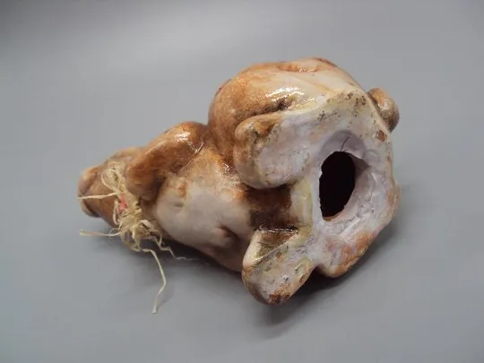 Фигура керамика статуэтка Европа зайка с бантом заяц зайчик с бантиком высота 10 см №11006 Де купити