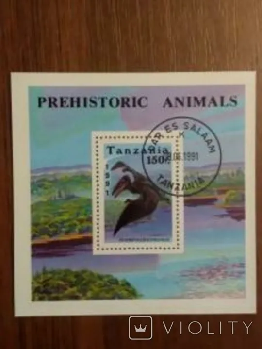 Танзанія, 1991р, Rhamphorhynchus динозавр Ціна