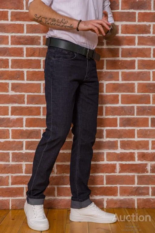 Джинсы мужские повседневные, цвет черный, 194R40550 З аукціону