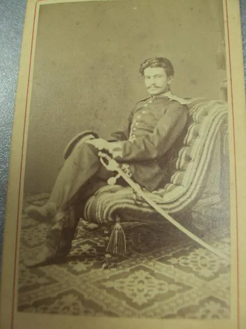 фотография портрет офицер риа с саблей киев йосип кордиш 10.5х6.5 №6563 З аукціону