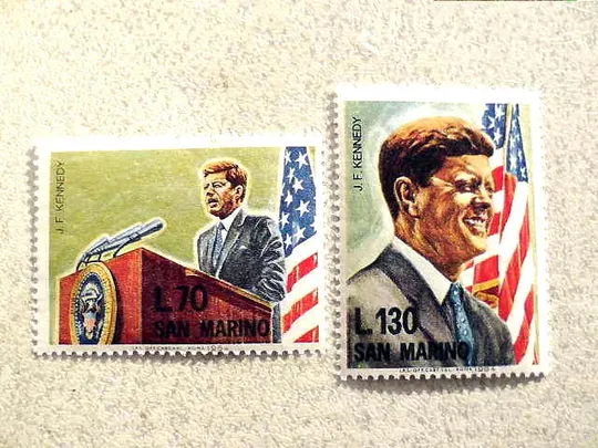 Серія поштових марок Сан-Марино &quot; Джон Кеннеді &quot; 1964 рік ** Ціна