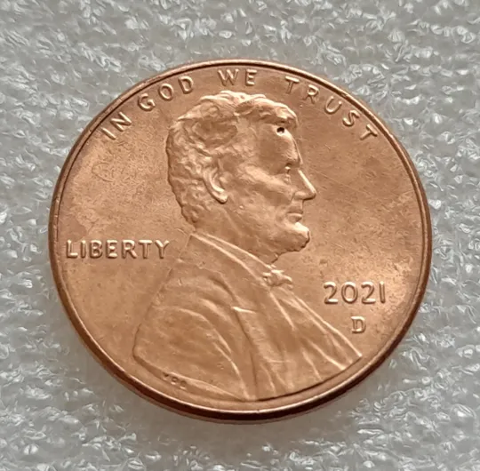 (8145 ря) 1 цент 2021 D США Ціна