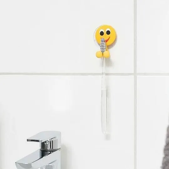 Настенный держатель для зубной щетки Смайлик 5 см Недорого