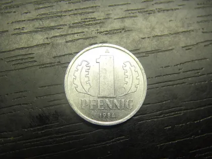 фото, 1 пфеніг 1984 НДР