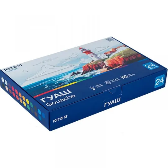 Гуашь Kite Classic K-097 24 цвета Ціна