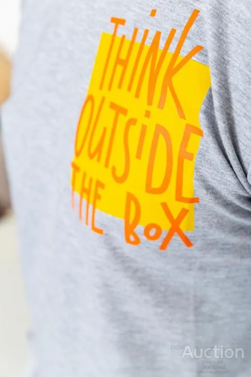 Свитшот мужской с принтом, цвет светло-серый, 208R0240 Де купити