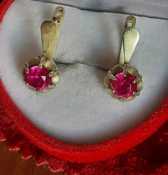 Серьги  сережки серебро ссср Mw3113 Де купити