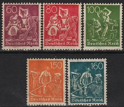 фото, 1921 - Німеччина - Стандарт - Працівники Mi.165-70 *