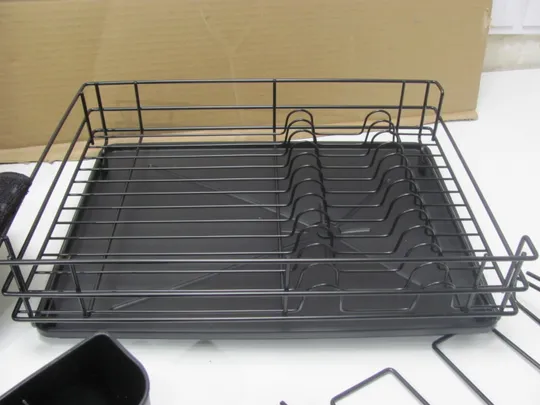 Стійка для посуду LINFELDT® Black 42,5 x 31,5 x 14,5 см металева на 10 тарілок 20+ столових приборів (12) Інтернет-аукціон