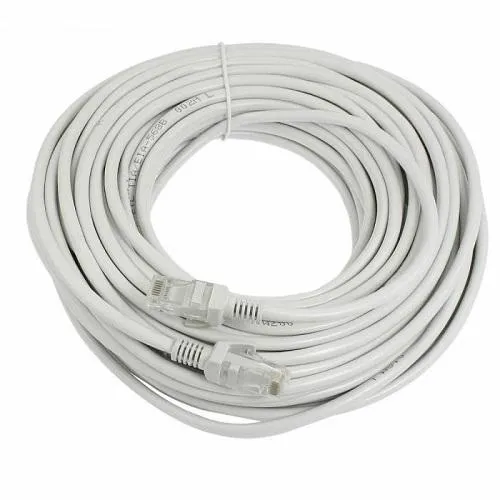 Патч-корд RJ45 17м, сетевой кабель UTP CAT5e 8P8C, LAN, белый Ціна