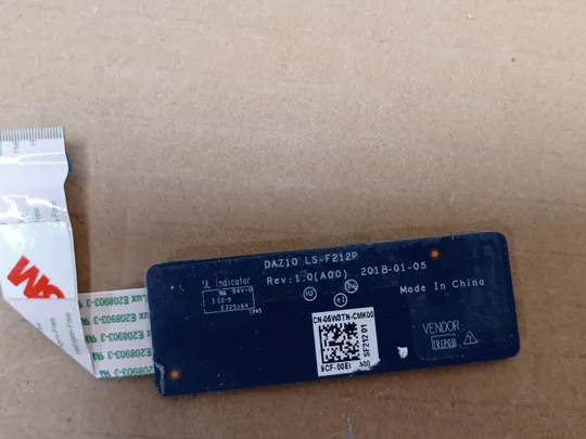 номер1055-13 плата підключення клавіатури DAZ10 LS-212P NBX00028X00 0PWDTX для Dell XPS 15 9575 5530  2in1 оригінал Продаж