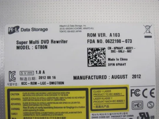 Купити номер0239-16 DVD-привод GT80N для DELL Vostro 2520 оригінал