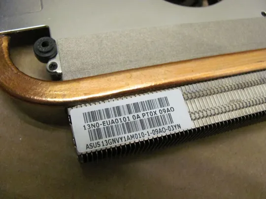 558-10 система охолодження 13N0-EUA0101 для ASUS K50IJ K51A K51AE K51AC K70A K70AC оригінал Недорого