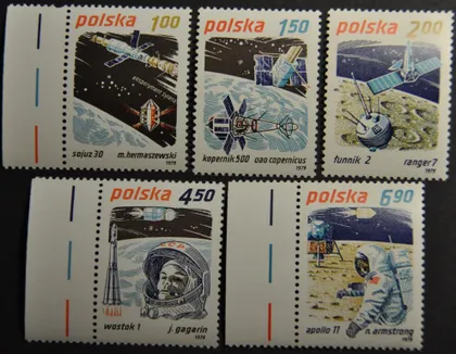 фото, Польша Космос Гагарин Аполло-11 1979