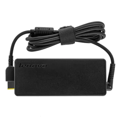 фото, Оригінальний блок живлення для ноутбука LENOVO 20V, 4.5A, 90W, USB+pin (Square 5 Pin DC Plug), black (ADLX90NLC3A) (без кабеля!)