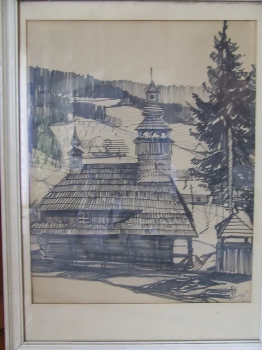 Закарпатская школа  Усик С. .  раз.  90х65 см.     также много другого. в Україні