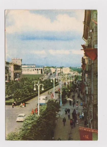 фото, ВИТЕБСК - УЛИЦА КИРОВА = 1966 г. = чистая =