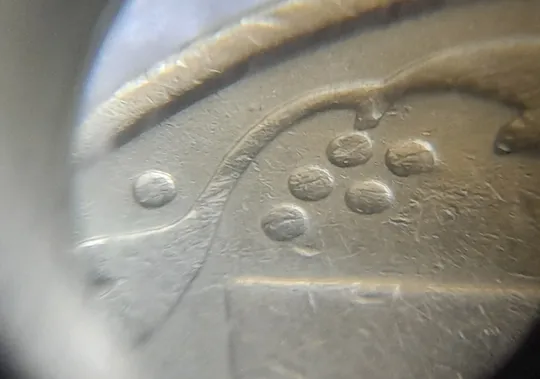 (7936) 50 копійок 1992 1АВ(г)м по каталогу В.Шекені з розколом у 2 гроні (50 копеек 1992 брак) З аукціону