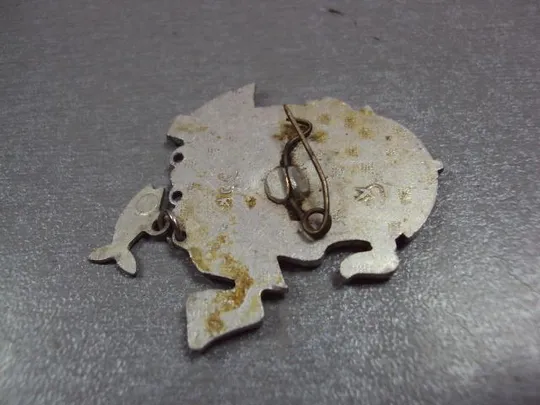 знак брошка лодочка свидание моряк девушка зонтик №1815 З аукціону