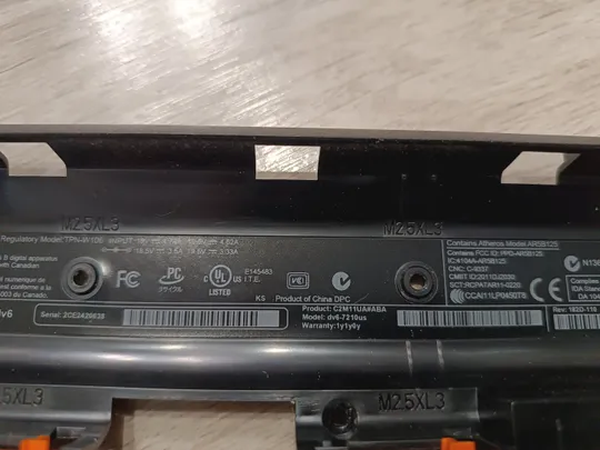 Нижня частина корпусу (піддон, корито) для ноутбука HP DV6-7000 DV6T-7000 DV6T black З аукціону