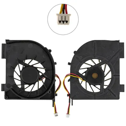 фото, Вентилятор для ноутбука HP PAVILION DV5-1000 FOR AMD CPU, DV5-1100, DV5-1200, DV5T-1000 Series, DC05V 0.38A, 3pin (BRUSHLESS
