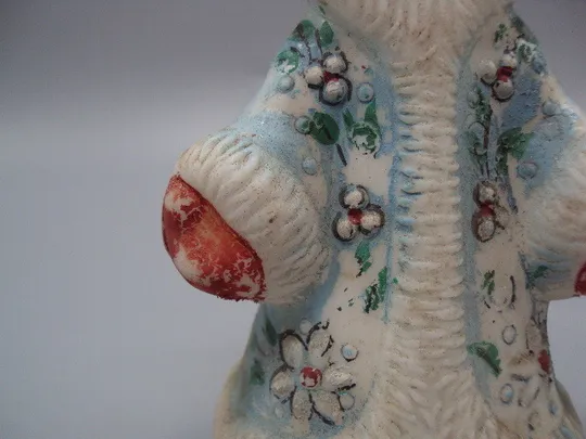 Новогодние украшения игрушка Снегурочка в кокошнике узор цветы под елку пластик 15,5 см №15983 Продаж