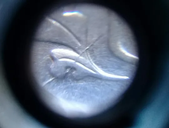 (3243) 5 копійок 1992 розкол на аверсі від канту через лівий нижній листок (5 копеек 1992 брак) З аукціону