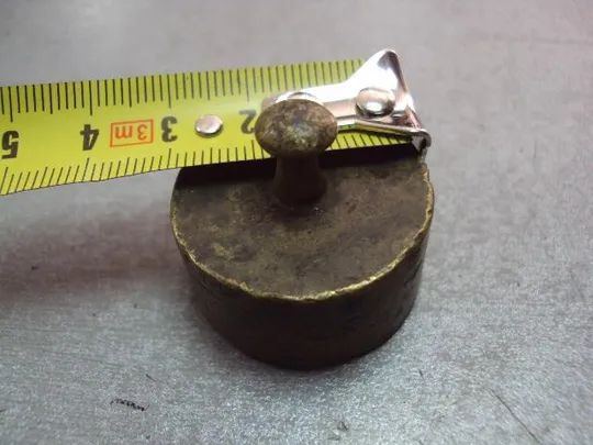 Гиря клейма 10 Dk гирька высота 2,6 см, диаметр 3 см №11613 З аукціону