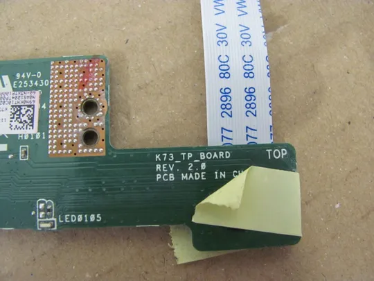 532-15 плата кнопки тачпаду 69N0KNT10C02 для Asus K73S K73S, K73sv, K73C, K73E, K73T, K73B, X73S, X73sv, X73C, X73E, X73T, X73B оригінал Інтернет-аукціон